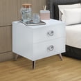 thumbnail image 6 of ACME Elms Accent Table with 2 Drawers in White, 6 of 6