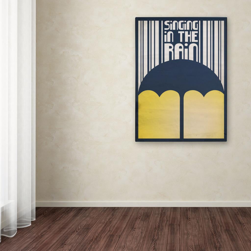 Trademark Fine Art "Singing in the Rain" Canvas Art by Megan Romo