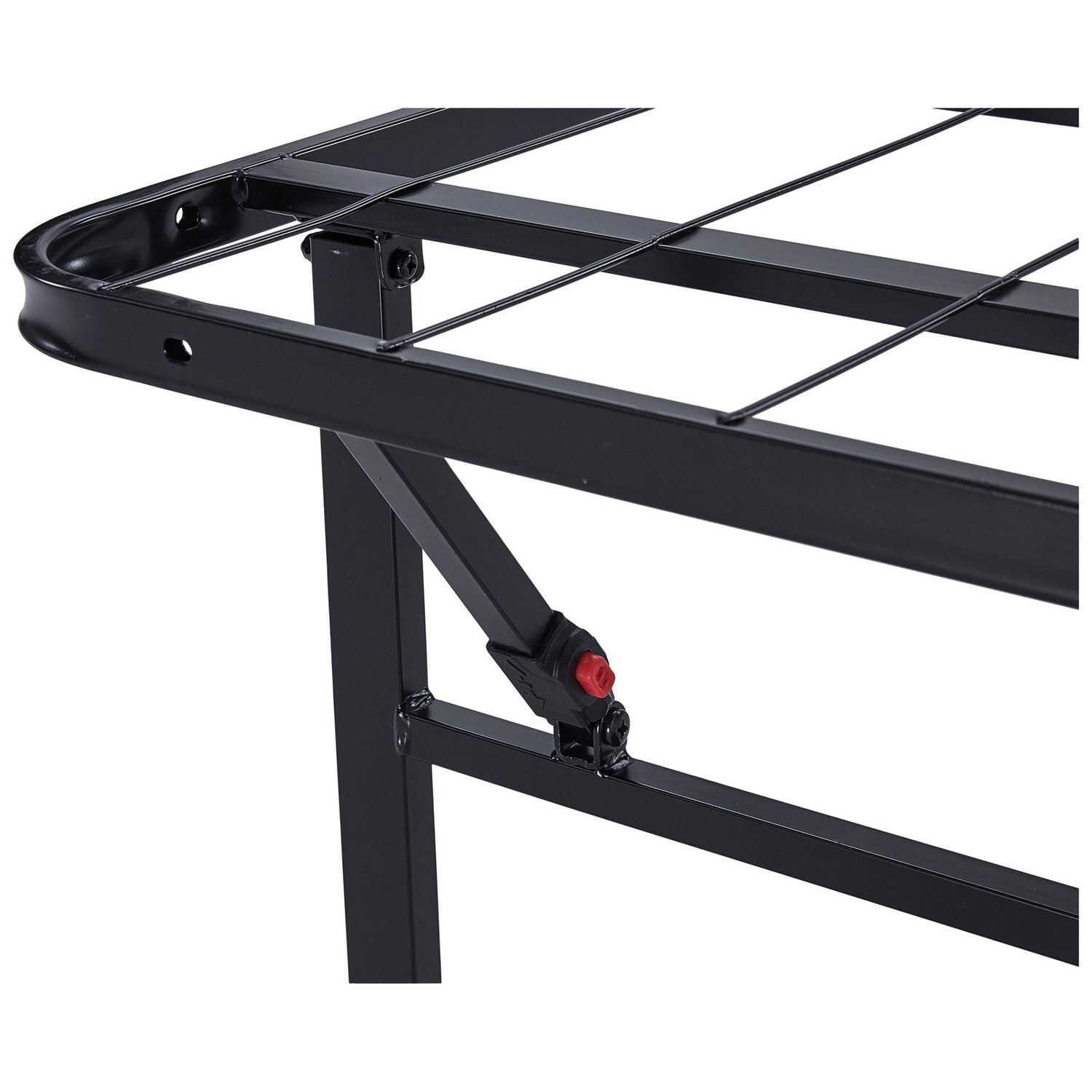 Mainstays 14" High Profile Foldable Steel Twin XL Platform Bed Frame, No Box Spring Needed, Black
