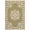 thumbnail image 3 of Style Haven  Marianna Bordered Medallion Loop Pile Indoor Outdoor Area Rug Tan/Off-White 2'5" x 4'5" 3' x 5' Accent, Outdoor, Indoor Entryway,, 3 of 5