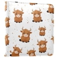 thumbnail image 2 of PU Leather Photo Album with Self-Adhesive Pages Scrapbook DIY Picture Holds 20+ Sheets Cute Yaks Cow Pattern, 2 of 9