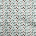 thumbnail image 1 of oneOone Polyester Spandex Aqua Blue Fabric Travel Sewing Craft Projects Fabric Prints By Yard 56 Inch Wide, 1 of 5