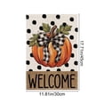 thumbnail image 3 of Zznnkj Fall Harvest Garden Flags 11.81x17.71 Inch, Pumpkin Maple Leaf Yard Banner for Autumn Thanksgiving Farmhouse Outdoor Porch Decorations, 3 of 6