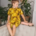 thumbnail image 4 of Balery Ripe Yellow Lemon Conjunto de Pijama Infantil de Manga Corta con Estampado – Ropa de Dormir de Algodón Suave-4X-Large, 4 of 6