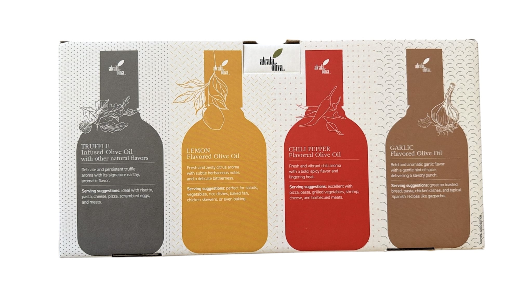 Alcalá Oliva Flavoured Extra Virgin Olive Oil Assortment Gift Set 250ml (8.5 fl oz)