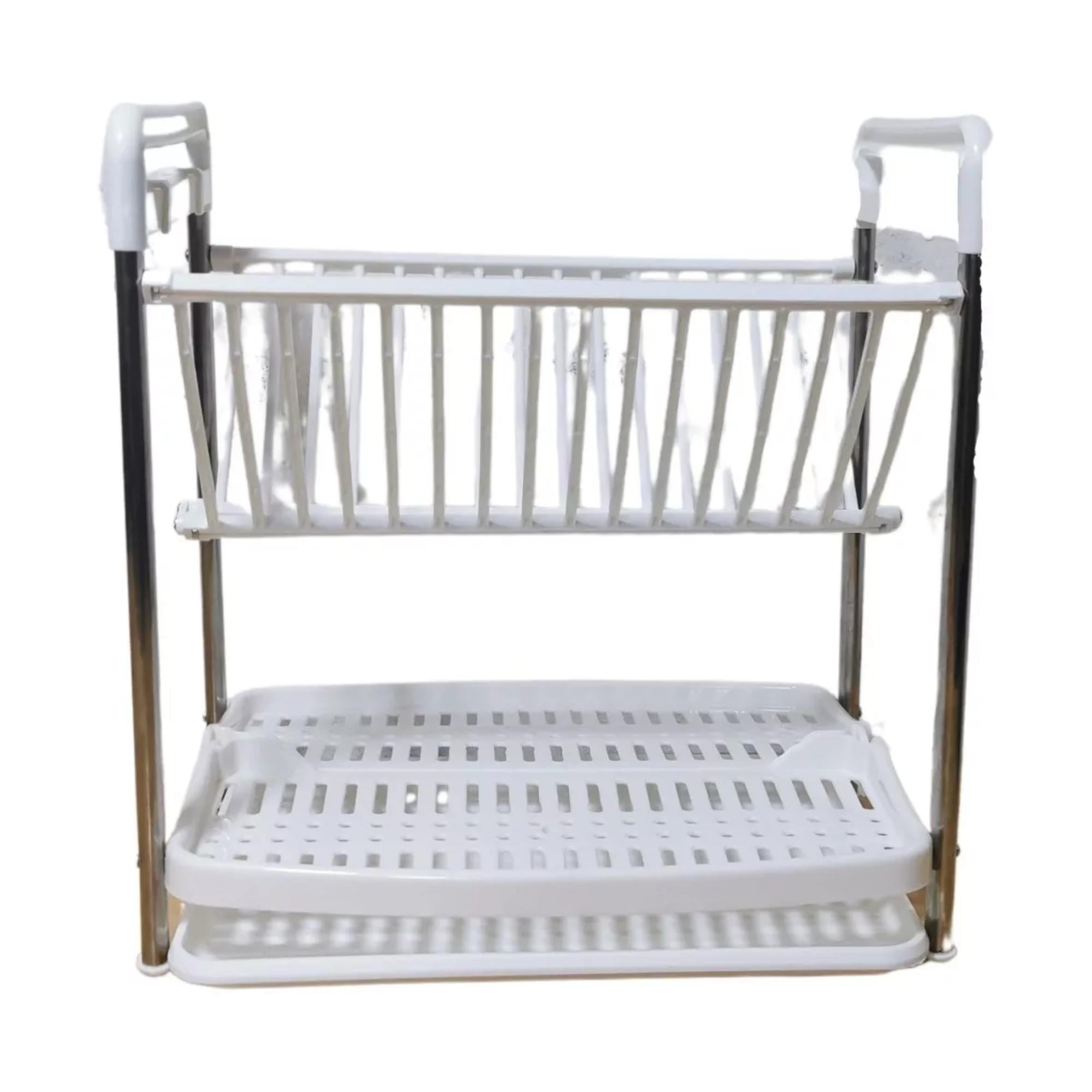 Rack Organizador Escurridor De Loza Platos 40Cm Blanco