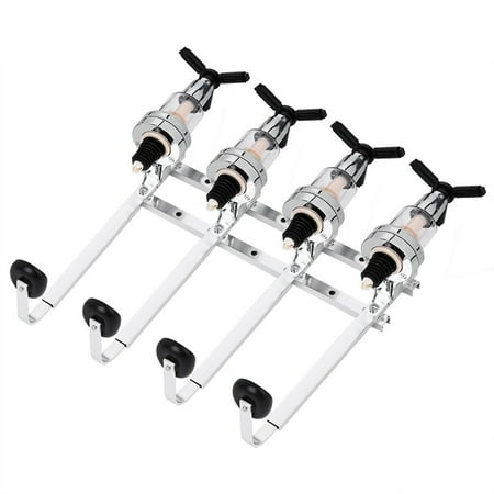 Liquor Bar Accessories High Quality 4 BottlesWall Mounted Wine Dispenser Wall Mounted Liquor Pourer Dispenser Bar Burler for Alcohol Liquor Wine ()