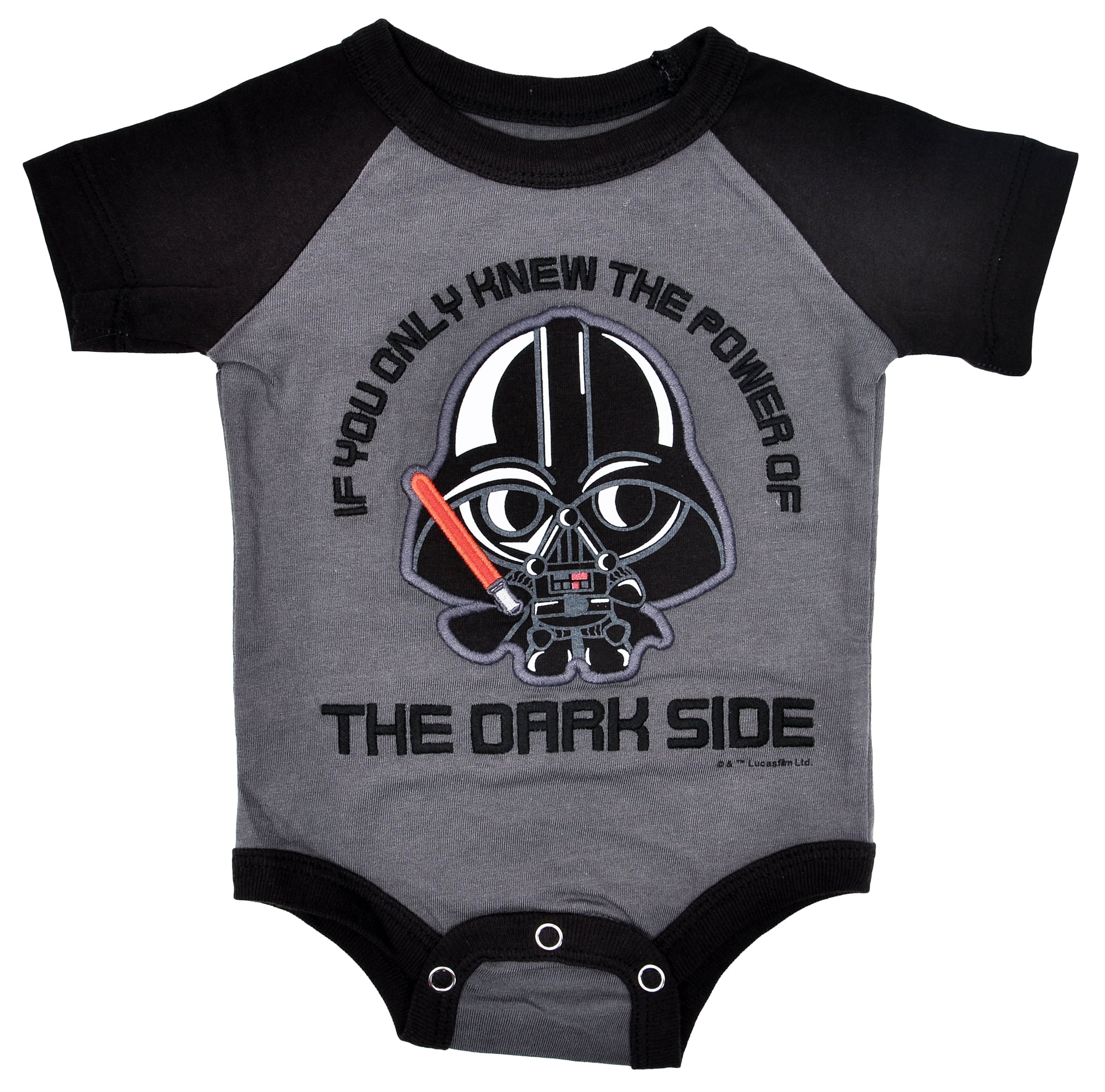 Dark Side Baby Darth Vader Gray Romper 24m Walmart Com Dark Side Baby Darth Vader Gray Romper 24m Walmart Com