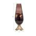 thumbnail image 3 of Sleek Tapered Glass Vase for Living Room Decor - Decorative Flower Vase Arrangement for Table Decor - Modern Accent for Home Styling, Bedroom, Office, or House Display - 19", Bronze & Copper, 3 of 11