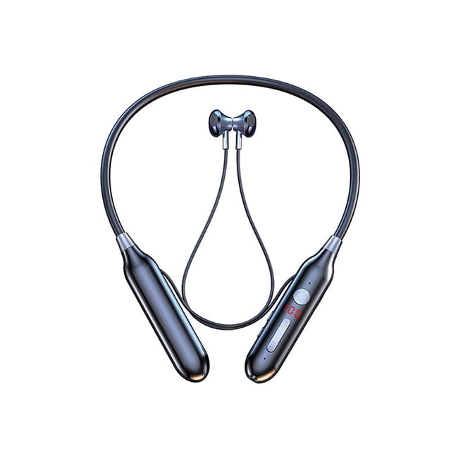 Auriculares para colgar en el cuello compatibles con Bluetooth IPX5 Auriculares de alta fidelidad a prueba de agua Pantalla 32-128G Tarjeta TF Auriculares de música para entrenamiento con micrófono Inevent EL005165-00B