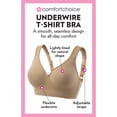 thumbnail image 5 of Comfort Choice Women's Plus Size Underwire Microfiber T-Shirt Bra, 5 of 6