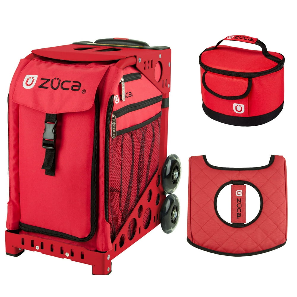 ZUCA Zuca Sport Bag Chili with Gift Lunchbox and Seat Cover (Red Frame)