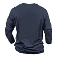 thumbnail image 5 of Men's Outdoor Vintage V-neck Button Long Sleeve Fashion Sports T-shirt XL, 5 of 5