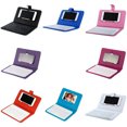 thumbnail image 2 of Clavier pour ipad, Clavier Sans Fil en Cuir, Mini Clavier Portable Sans Fil Bluetooth avec Étui en Cuir pour Téléphone Intelligent, Rouge, 2 of 5
