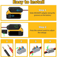 thumbnail image 6 of for Dewalt 20V to 12V Step Down Power Wheels Battery Adapter, 5V-13V Buck Converter Regulator, DIY Charger Converter Power Station with Cigarette Lighter Connector for Car, 6 of 10