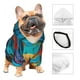 thumbnail image 3 of Fotbe Colorful Textured Chihuahua Sudadera con Estampado para Perros Pequeños – Suéter con Capucha para Mascotas, Tela Suave de Forro Polar con Bolsillo-Large, 3 of 7