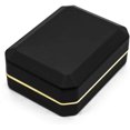 thumbnail image 2 of Luxury Pendant Box, Velvet Jewelry Box Storage Case Organizer Holder with LED Light, Black, 2 of 5