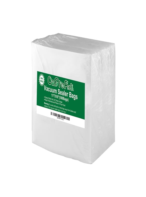 O2frepak 100 11" x 16" Gallon Vacuum Sealers Bag Food Vacuum Seal a Meal Bags Food Saver Bag Vacuum Cleaners Seal Bag with BPA Free