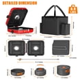 thumbnail image 3 of Cocina de camping portátil de 2 quemadores Hisencn, kit de 20,000 BTU, 3 of 9