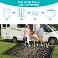 thumbnail image 4 of Ileading Outdoor Rugs for Patios Clearance 9'x12' Waterproof Patio Mat Plastic Straw Rug Reversible RV Camping Tent Rug Outside Area Rug for RV, Patios,Deck, Beach,Balcony, Camping, 4 of 9