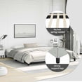 thumbnail image 5 of vidaXL King Bed Frame, Velvet Upholstered Platform Bed Frame, Light Gray, No Mattress, 5 of 10