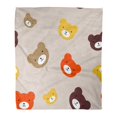 thumbnail image 1 of POGLIP Throw Blanket 50x60 Inches Blue Abstract Fun Design Bears for Child Themes Baby Beautiful Boy Color Warm Flannel Soft Blanket for Couch Sofa Bed, 1 of 1
