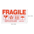 thumbnail image 4 of AURARMLET 100Pcs Self Adhesive Fragile Warning Stickers for Careful Shipping and Handling, 4 of 8
