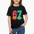 thumbnail image 2 of Six Seven Ice Cream Shirts for BoysGirls, Ice Cream Drip Tee-Funny 6 7 Short Sleeve Tops,Black 90cm, 2 of 6