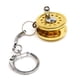 thumbnail image 1 of Carrete de pesca en miniatura, llavero, llavero dorado, 1 of 4