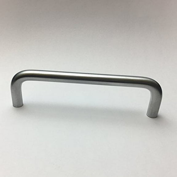 Hamilton Bowes 4" Center to Center Satin Chrome Wire Pull Cabinet Hardware Handle Dull