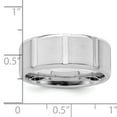 thumbnail image 4 of SS 8mm Brushed Fancy Band Size 10.5 Size 10.5, 4 of 4