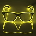 thumbnail image 1 of LINLIN LED Light Up Glasses, Neon Glasses Party LED Glasses Flash Glasses EL Wire Glasses with Wired Control Battery Case for Halloween Christmas Party, 1 of 8