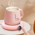 thumbnail image 4 of Portable USB Coffee Mug Warmer with Auto Shut Off - Pink Electric Beverage Warmer Gift, 4 of 5