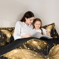 thumbnail image 5 of Homewish Romantic Butterfly Animal Bedding Comforter Set, Gold Sequin Print Twin Comforter Sets, Couple Anniversary Reversible Bedding Set, Luxury Bedroom Decor, 2-Piece, 5 of 8