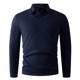 thumbnail image 5 of Blusa y camisa de manga larga con cuello vuelto para hombre, color liso, informal, elástica, deportiva, con botones, blusa de manga larga con cuello vuelto para hombre, tops de poliéster para hombre, 5 of 6