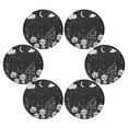 thumbnail image 6 of WOBOGO Pumpkins City Round Placemats Set of 6 Heat Resistant Washable Kitchen Table Decorations 15.4in, 6 of 7