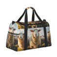 thumbnail image 2 of Bingfone Cute Prairie Sheep Herd Print Travel Duffel Tote Bag,Waterproof Shoulder Weekender Bag For Women and Men Swim Sports Travel Gym Bag，Foldable and expandable bag Lightweight, 2 of 7