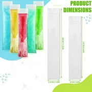 Popsicle Bags 100Pcs, Ice Pop Bags for Kids Adults, Freeze Pop Bags, Popsicle Molds Bags with Funnel for DIY Yogurt Tubes, Healthy Snacks, Fruit Smoothies and Ice Summer Party Favors