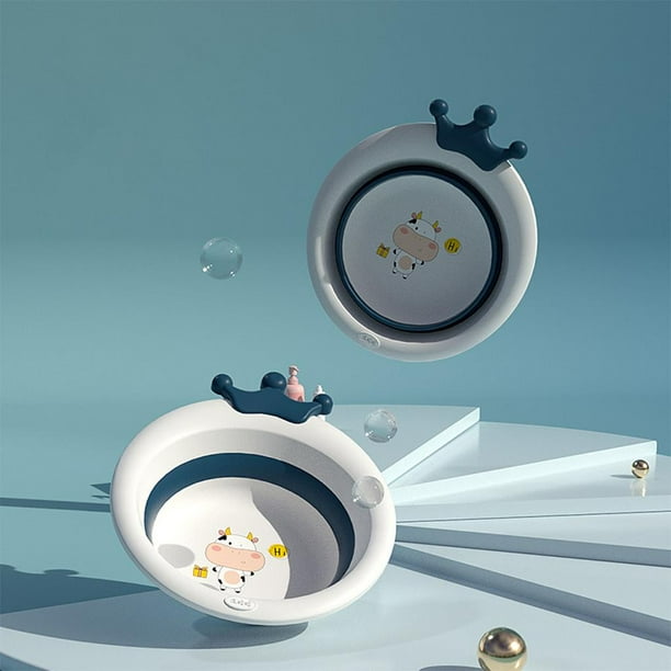 Fregadero plegable para bebés, fregadero plegable de dibujos animados, portátil estirable para , para los pies, para bebés, pequeñ Yotijar Lavabo plegable