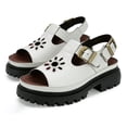 thumbnail image 4 of Mostsola Platform Sandals for Women 2025 Retro Bohemian Slingback Flats Comfort Footbed Beach Shoes, 4 of 6