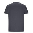 thumbnail image 4 of LWavelet Distressed Pocket Men's Short Sleeve T-Shirt Soft Ideal for Summer Casual and Leisure Wear Dark Gray 2XL, 4 of 6