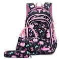 thumbnail image 1 of 3pcs/set Bow Print Schoolbags for Teen Girls Primary Waterproof Kids Backpack Student Princess Backpack Children's Bookbag Rucksack, 1 of 4