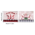 thumbnail image 6 of Christmas Gnome Placemats Set of 4,13"x8.5" Rectangle Buffalo Plaid Winter Table Mats,Holiday Table Mats for Party Kitchen Dining Decoration, 6 of 6