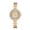 Gold, variant on Women's Full Rhinestone Sunburst Bezel Luxury Watch: Rhinestone Markings Removable Band Round Analog Quartz Watch for Women