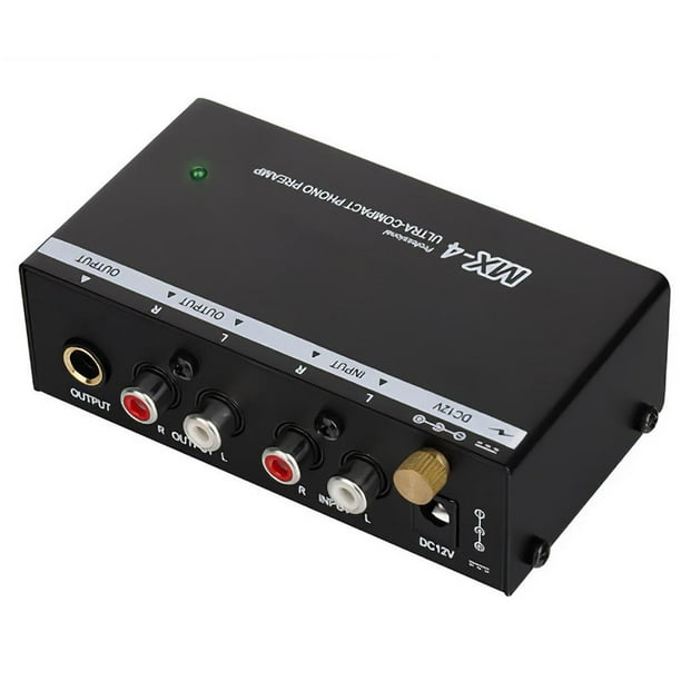 Phono Preamp Pyle Mini Preamplificador De Tocadiscos Phono