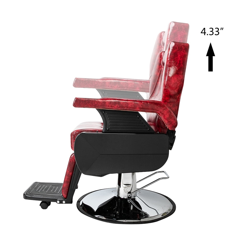 Kepooman Barber Chair, Heavy Duty Reclining Barber Chair, All Purpose Hydraulic Recline Barber Chair Salon Beauty Spa Shampoo Styling Chair for Beauty Shop Kepooman Barber Chair, Heavy Duty Reclining Barber Chair, All Purpose Hydraulic Recline Barber Chair Salon Beauty Spa Shampoo Styling Chair for Beauty Shop