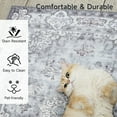 thumbnail image 2 of Cydiria Elegant Floral Traditional Faux Wool Area Rug, 5' x 8', Gray, 2 of 4