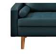 thumbnail image 5 of Uspridefurniture Partone 57.9'' Vegan Faux Leather Square Arm Loveseat, Dark Ocean Blue, 5 of 5