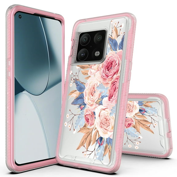 OnePlus 10T Case, Rosebono Hybrid Graphic Design Pattern Hard Back Pannel Cover 360 Protection Case For OnePlus 10T (Mandala)