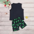 thumbnail image 7 of TOWED22 Toddler Boy Shorts Set - 2 Piece Short Sleeve Graphic Tees and Stretch Shorts for Boys - Toddler Summer Clothes(Green,5-6 Years), 7 of 7